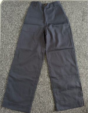 celana wanita kulot dark grey bahan