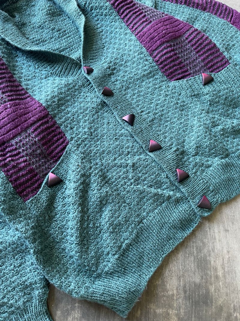 Vintage Chunky Knit Cardigan, foto 4