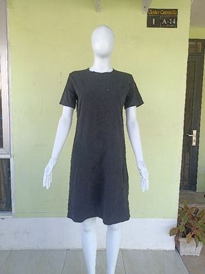DRESS KATUN DASTER HITAM