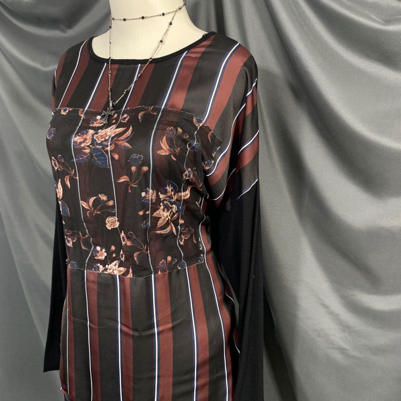 ZARA STRIPED SILK BLOUSE LACE TOP, foto 4