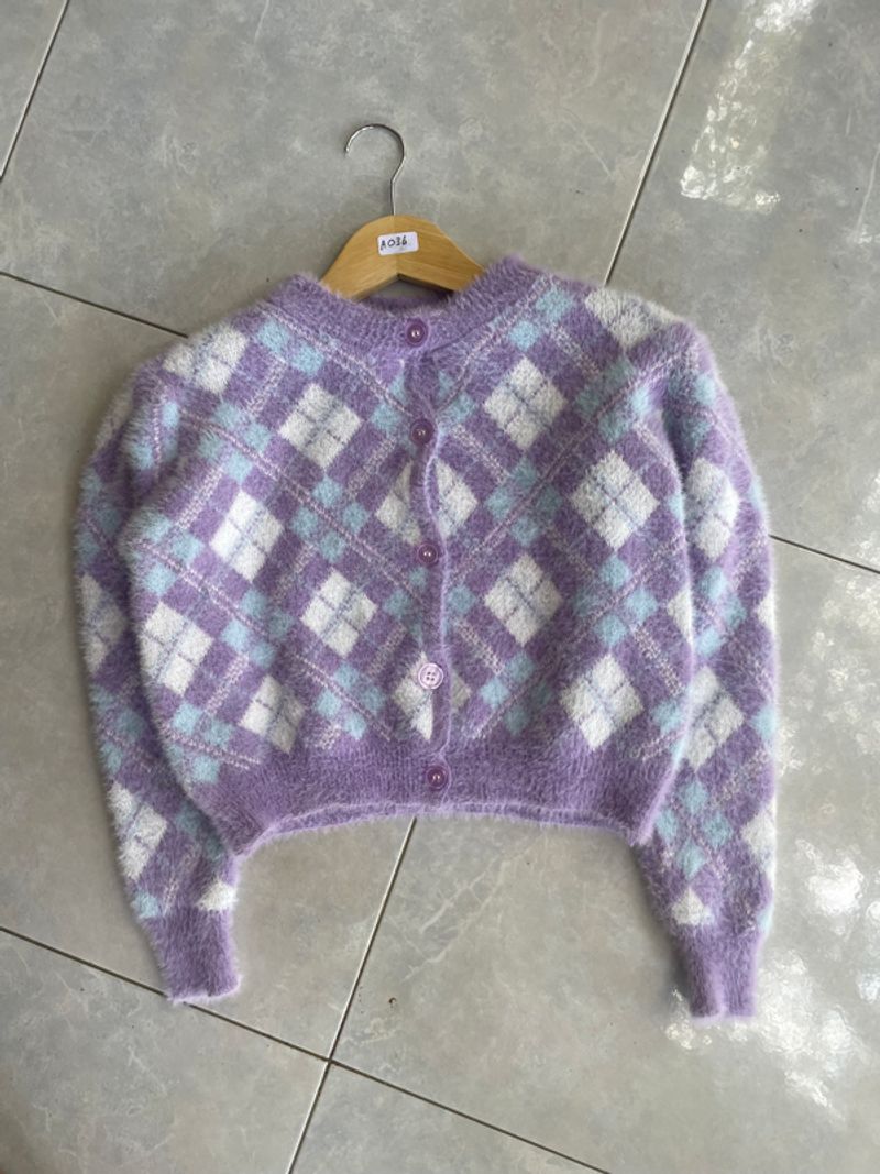 Rajut bulu purple, foto 3