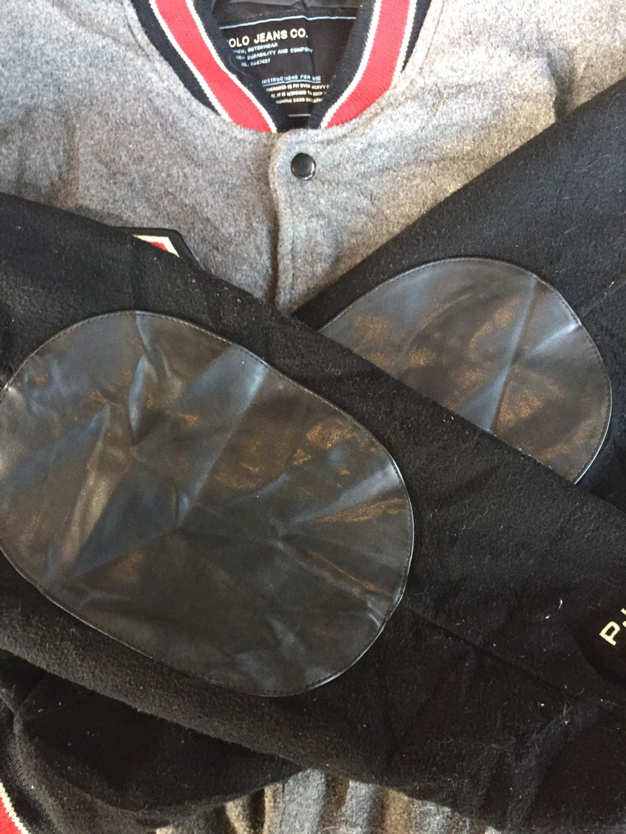 Polo Ralph Lauren Luxury Leather jacket Pria gray, foto 3