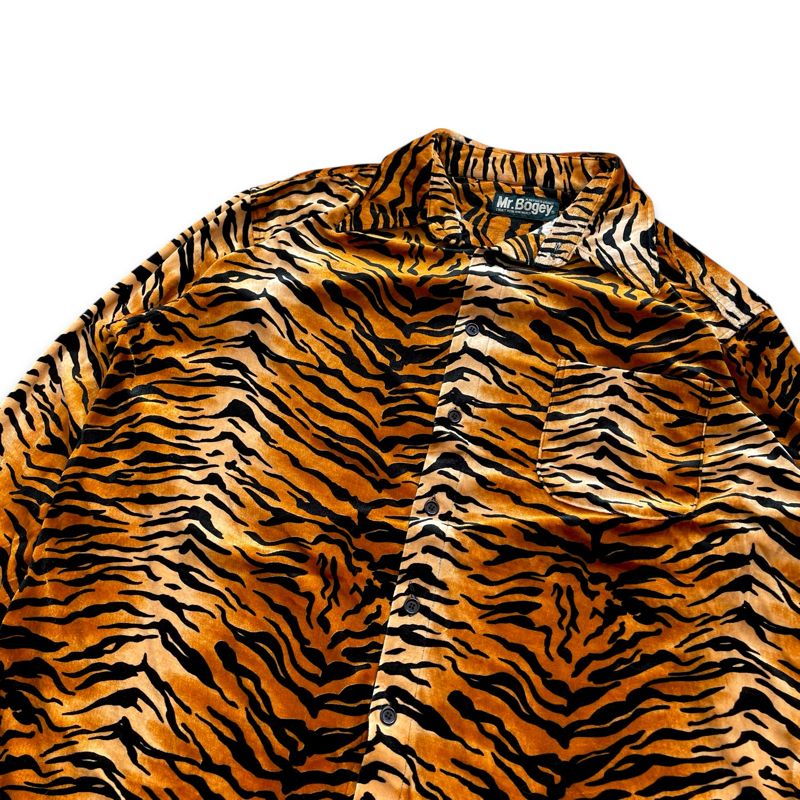 SIZE XL - KEMEJA MR.BOGEY TIGER PATTERN BUTTON UP SHIRT - SE, foto 4