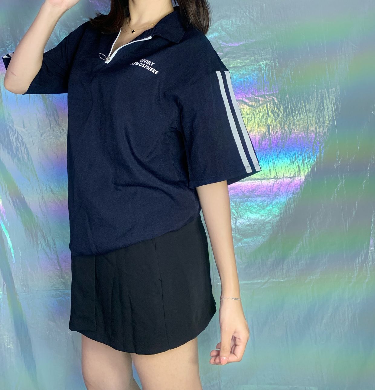 Halfzip Top Navy LD 104 P, foto 3