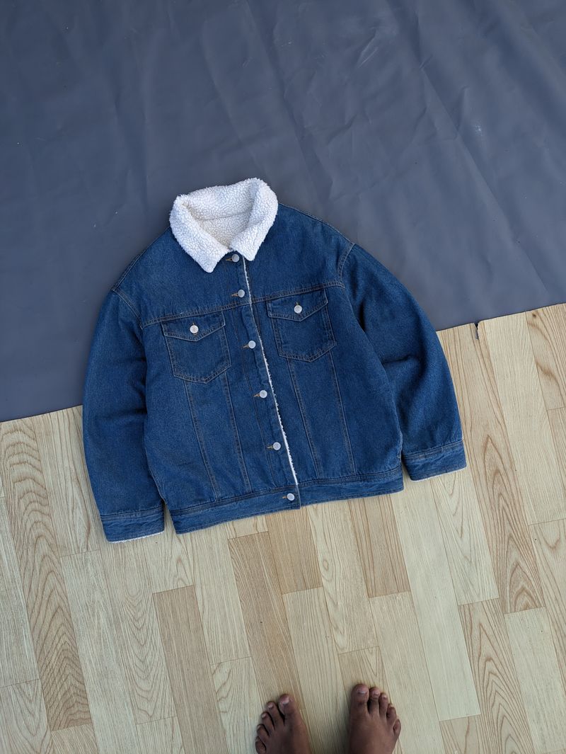 JAPAN TRUCKER DENIM SHERPA JACKET, foto 2