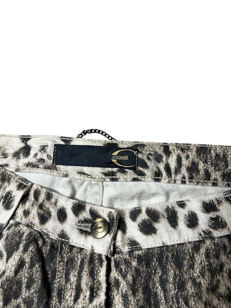 Vintage Archive Just Cavalli Buckle  Leopard Flared Pants, foto 4