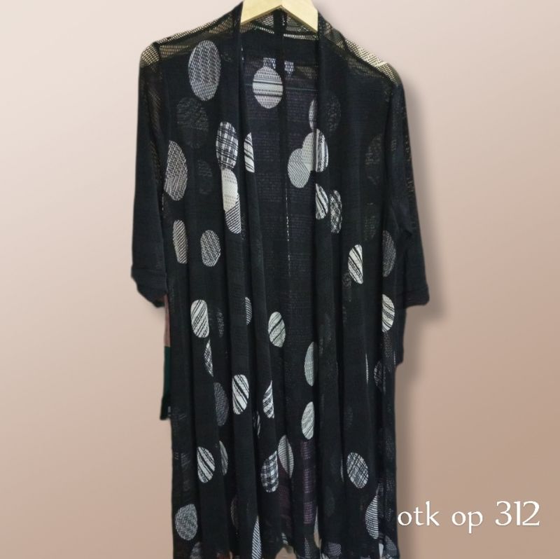 Cardigan Panjang 3/4 badan. Size  Medium, foto 5