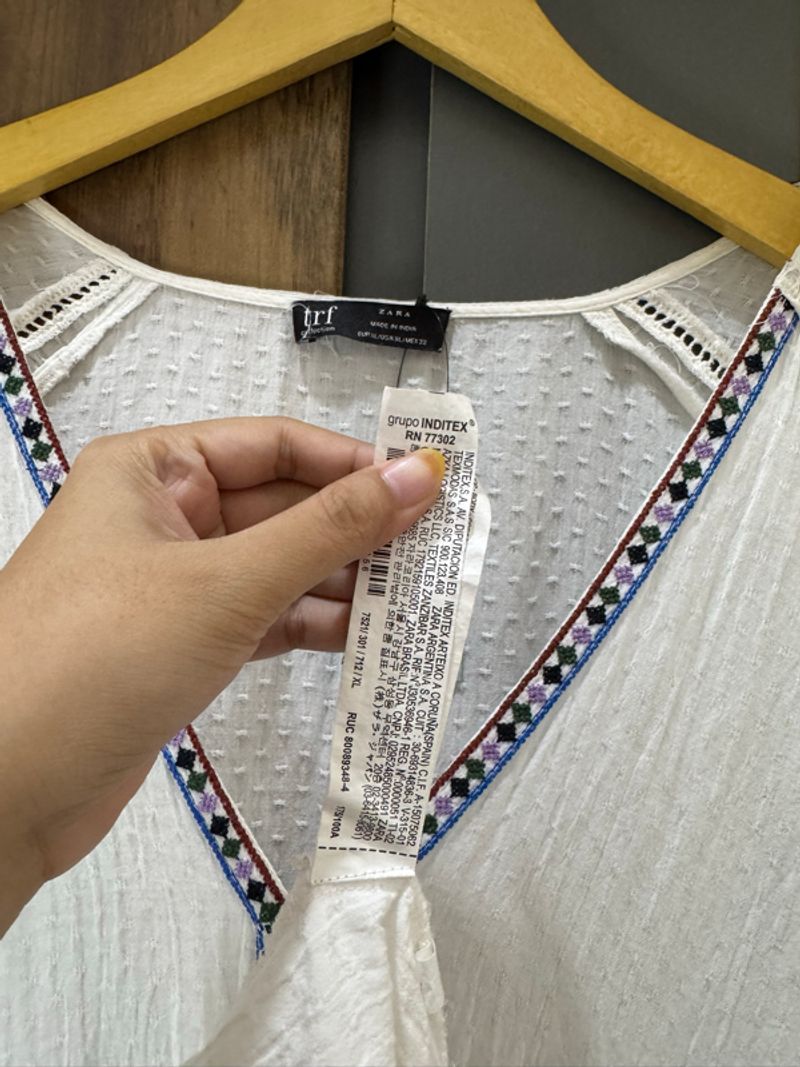 Zara | Long Outer Bordir Bohemian, foto 4