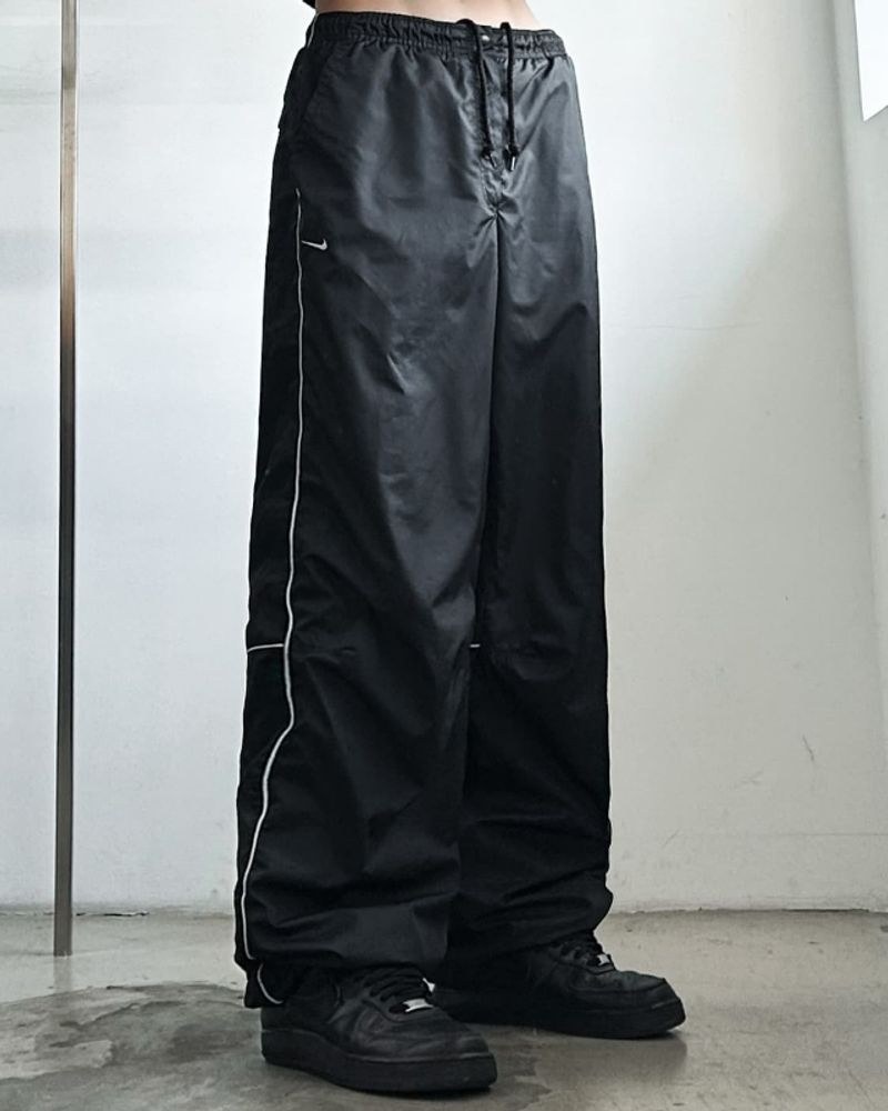 NIKE Trackpants Parachute Black Y2k, foto 5