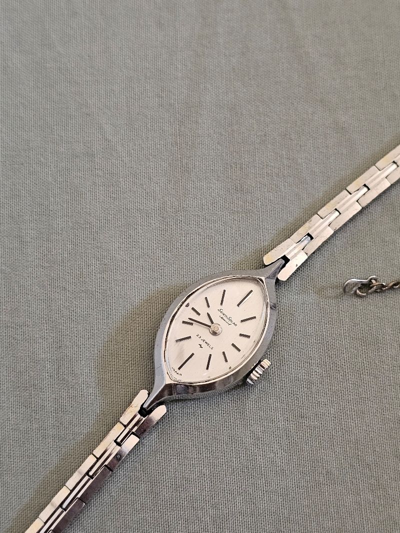 Jam vintage seiko solar manual winding, foto 2