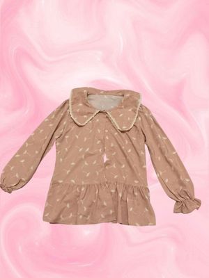 BLOUSE PINK CEWE WANITA