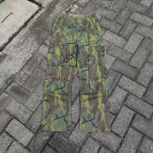 Military Camouflage Pattern Cargo Pants