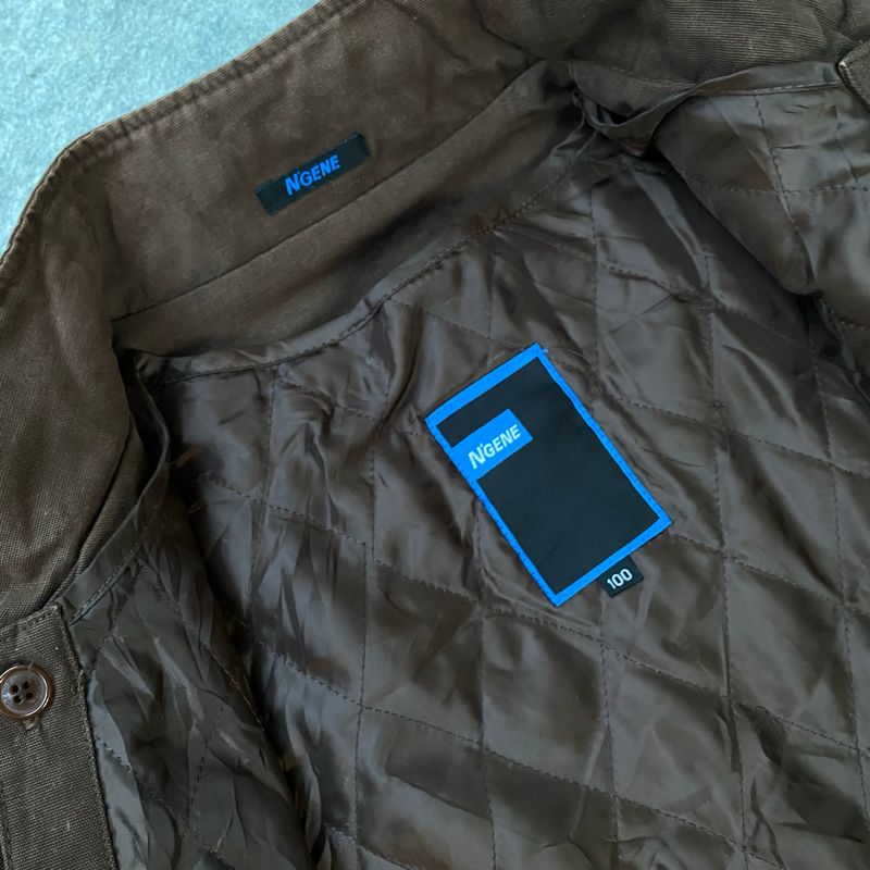 Utility parka jacket cowok warna coklat cakep, foto 5