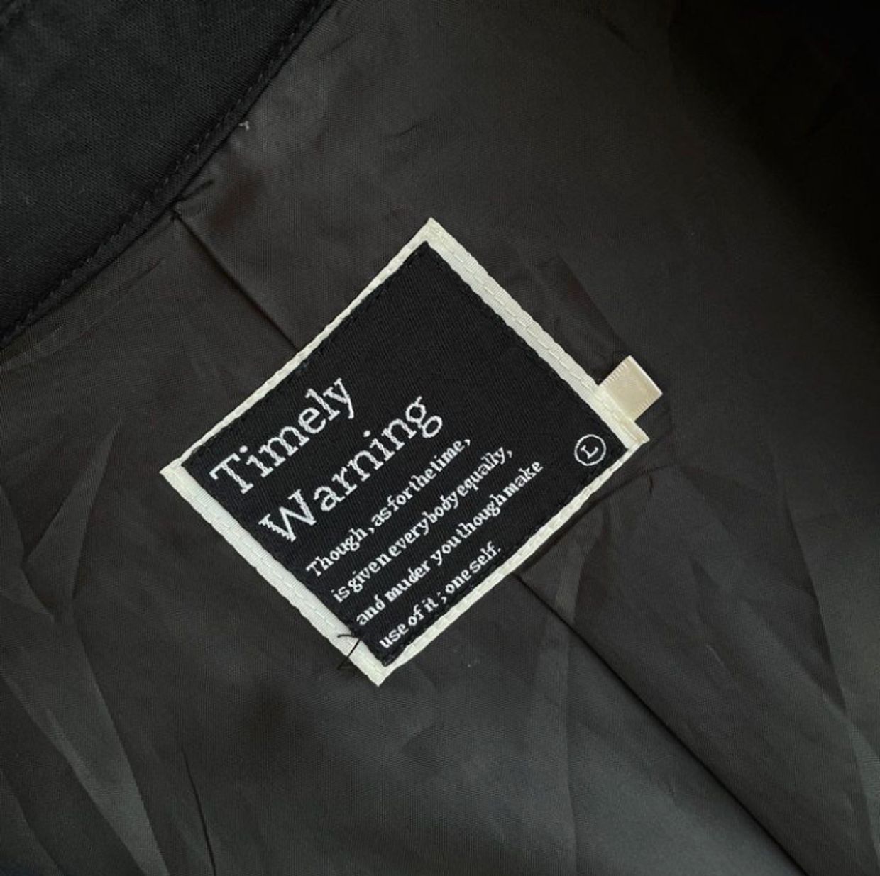 Timely Warning Trench Coat #yk4vintage Size, foto 4