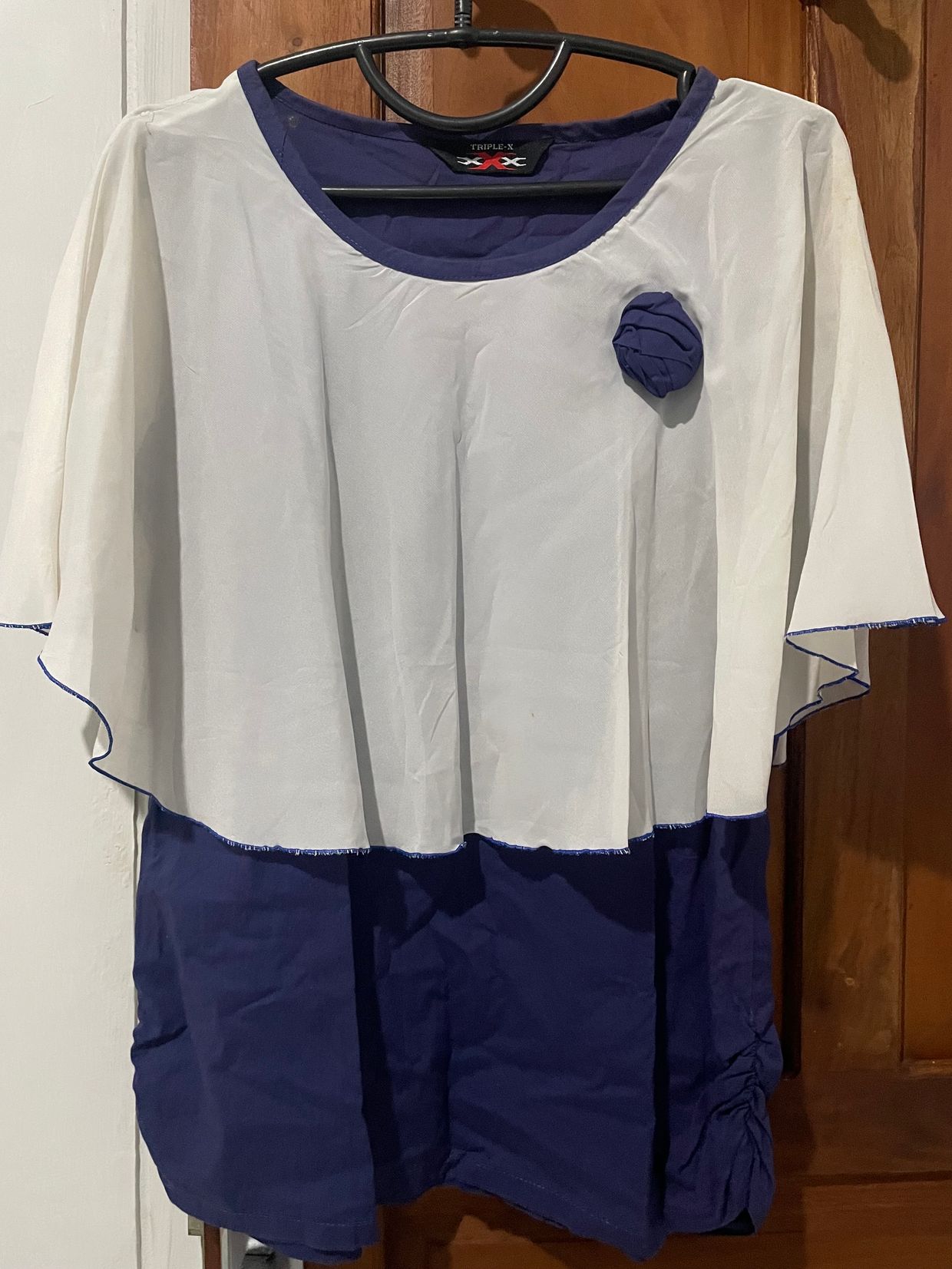 Casual Blouse Wanita blue