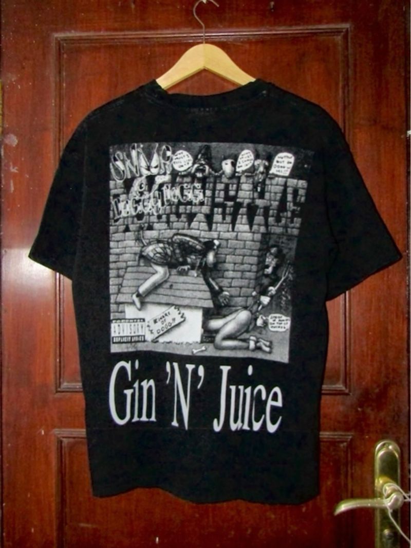Oversized black graphic tee, foto 2