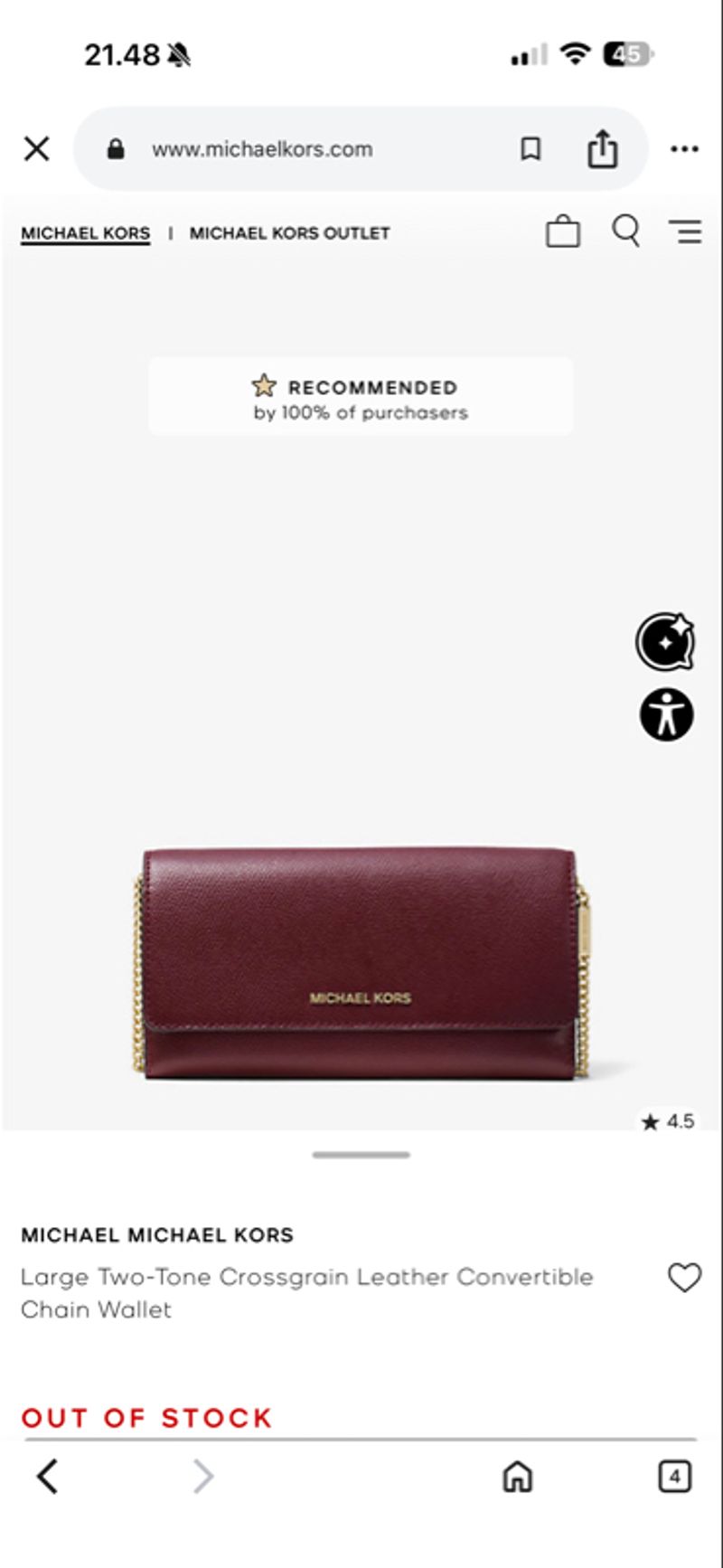 Michael kors two tone leather, foto 6