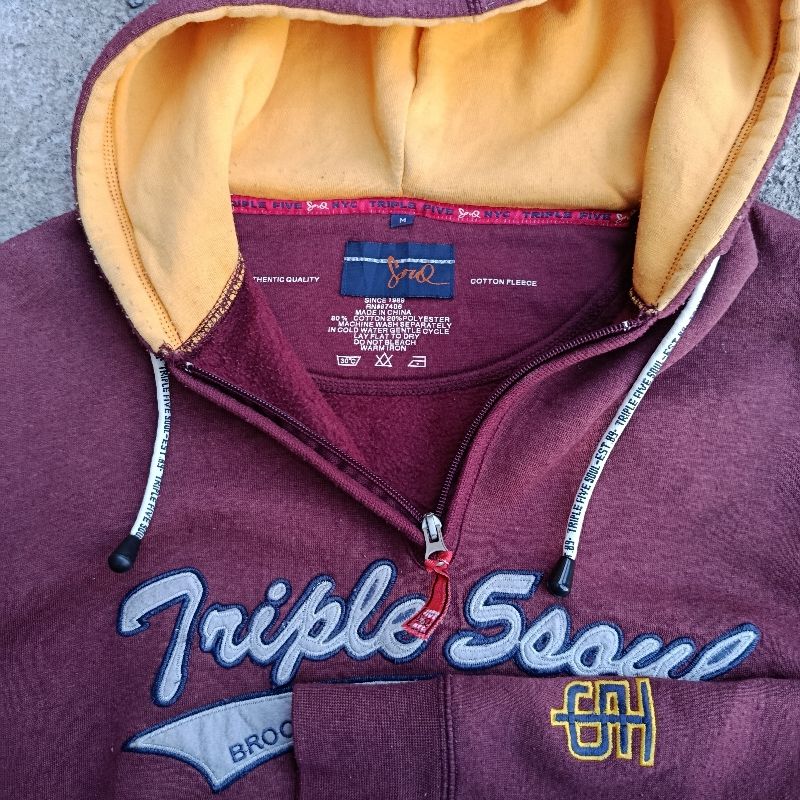 Y2K HALF ZIP HOODIE TRIPLE 5SOUL, foto 3