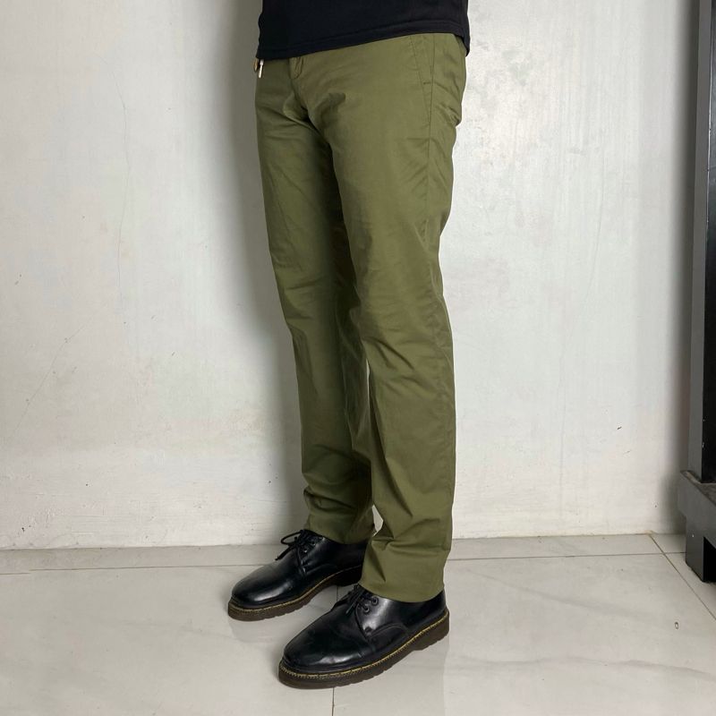 H CONNECT SLIM FIT CHINO PANTS ( OLIVE ), foto 8