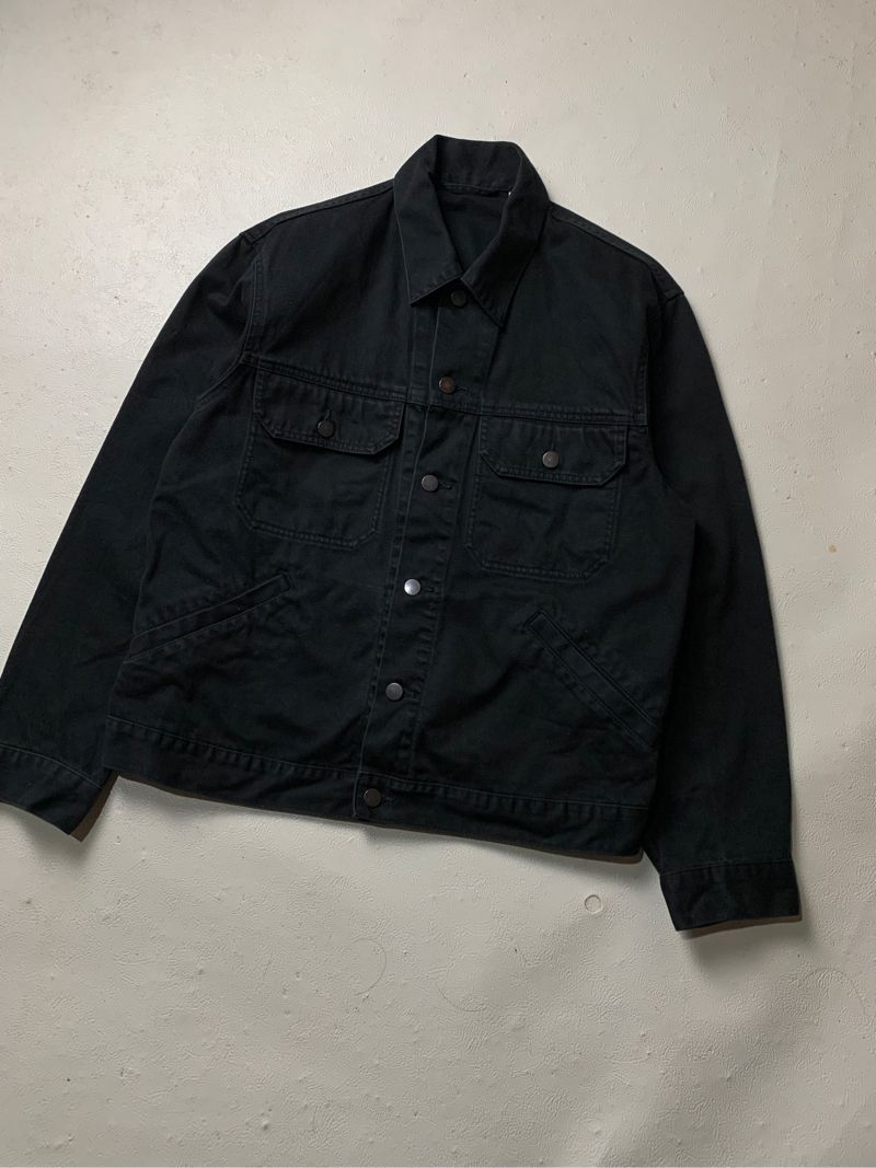 Uniklo U Black Trucker Denim Jacket, foto 4