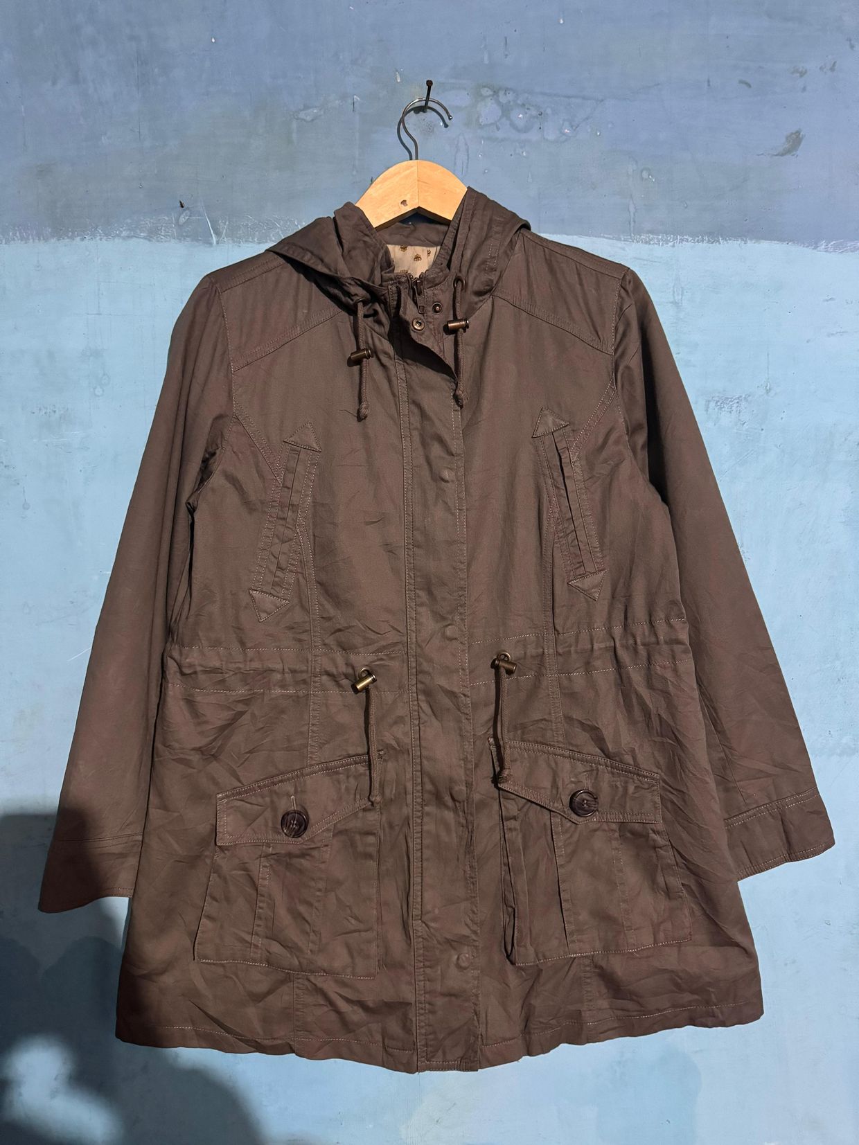Vintage Bomber jacket Pria tan, foto 2