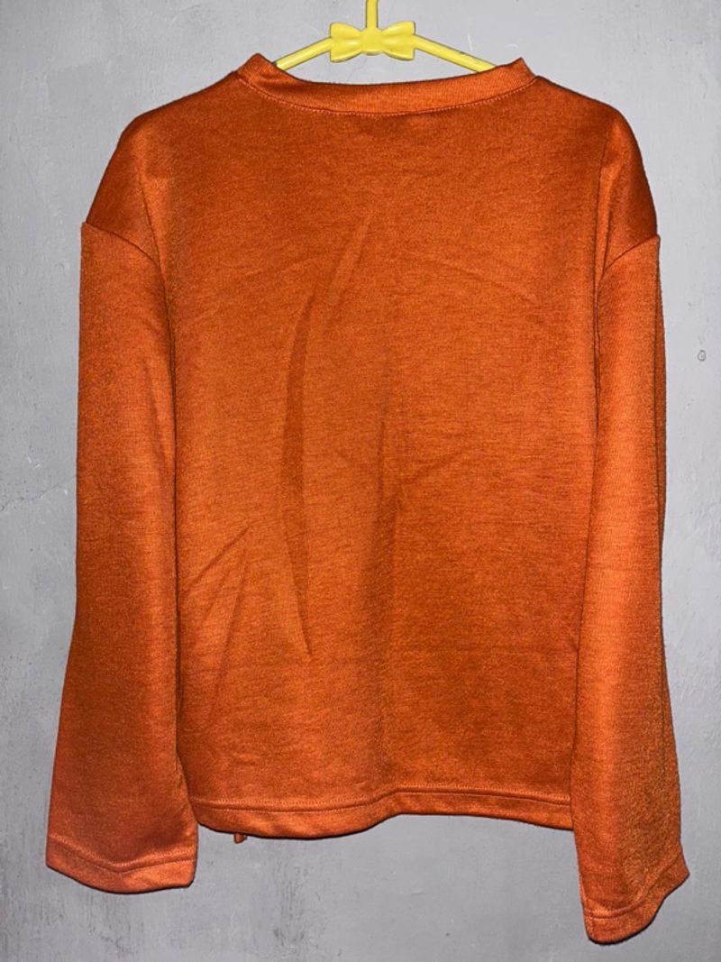 Knit Sweater Rust Orange, foto 2