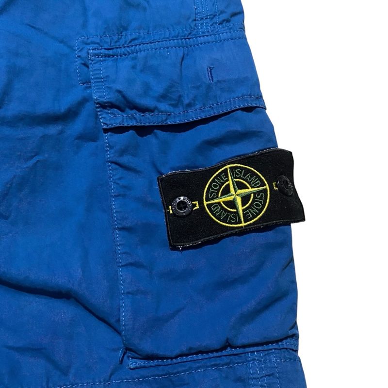 Stone island cargo patch blue shortpant, foto 3