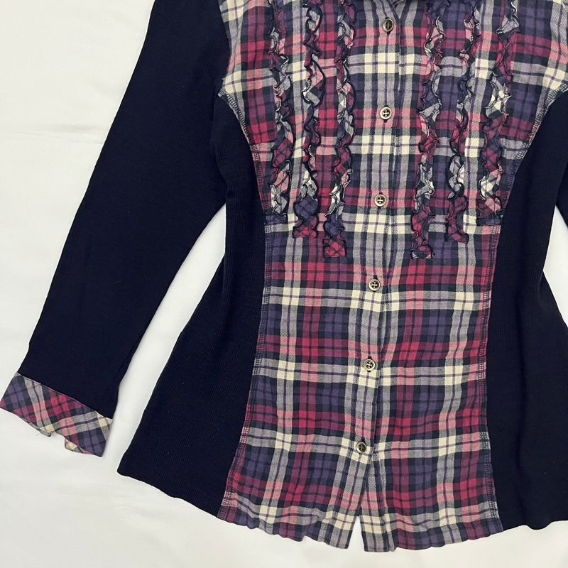 ruffle knit fitted shirt, foto 3