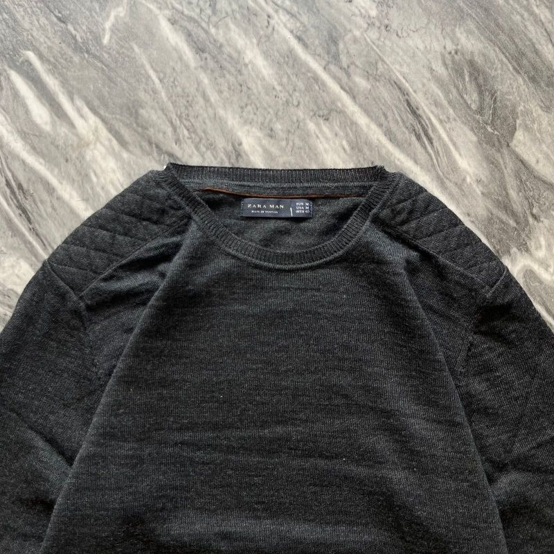 KNIT ZARA MAN BLACK TEXTURE, foto 4
