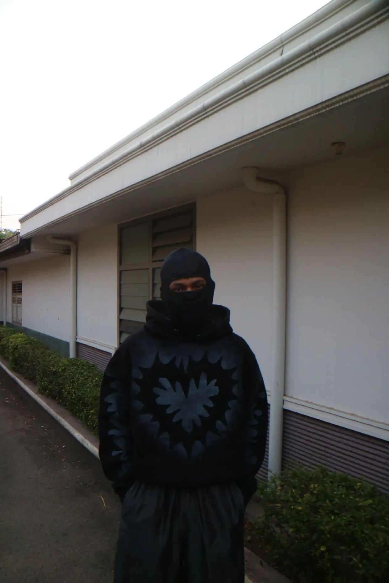 Vintage Reworked Fleece Pria white black