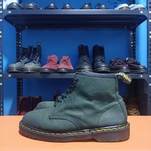 Dr. Martens 101 Bex Forest Green Army Boots Size 43