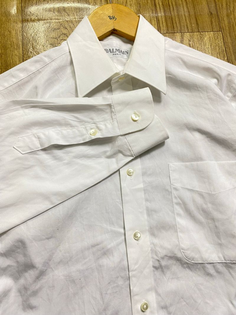 Kemeja Balmain Paris White, foto 4