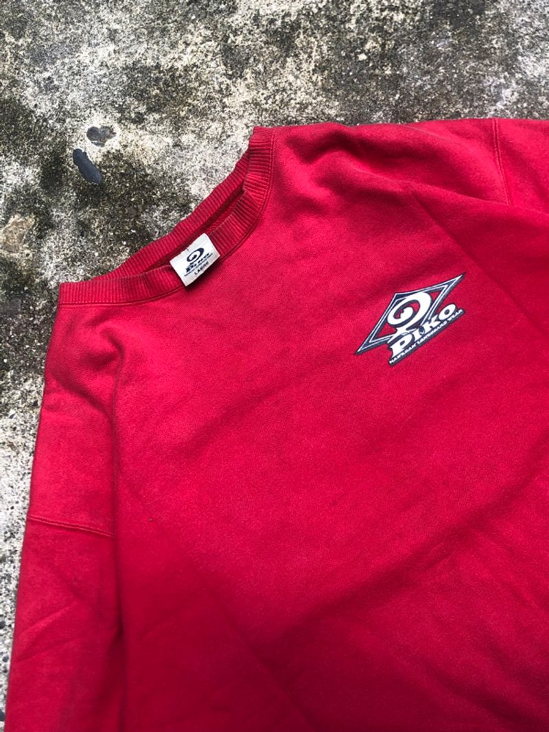 PIKO CREWNECK MERAH, foto 3