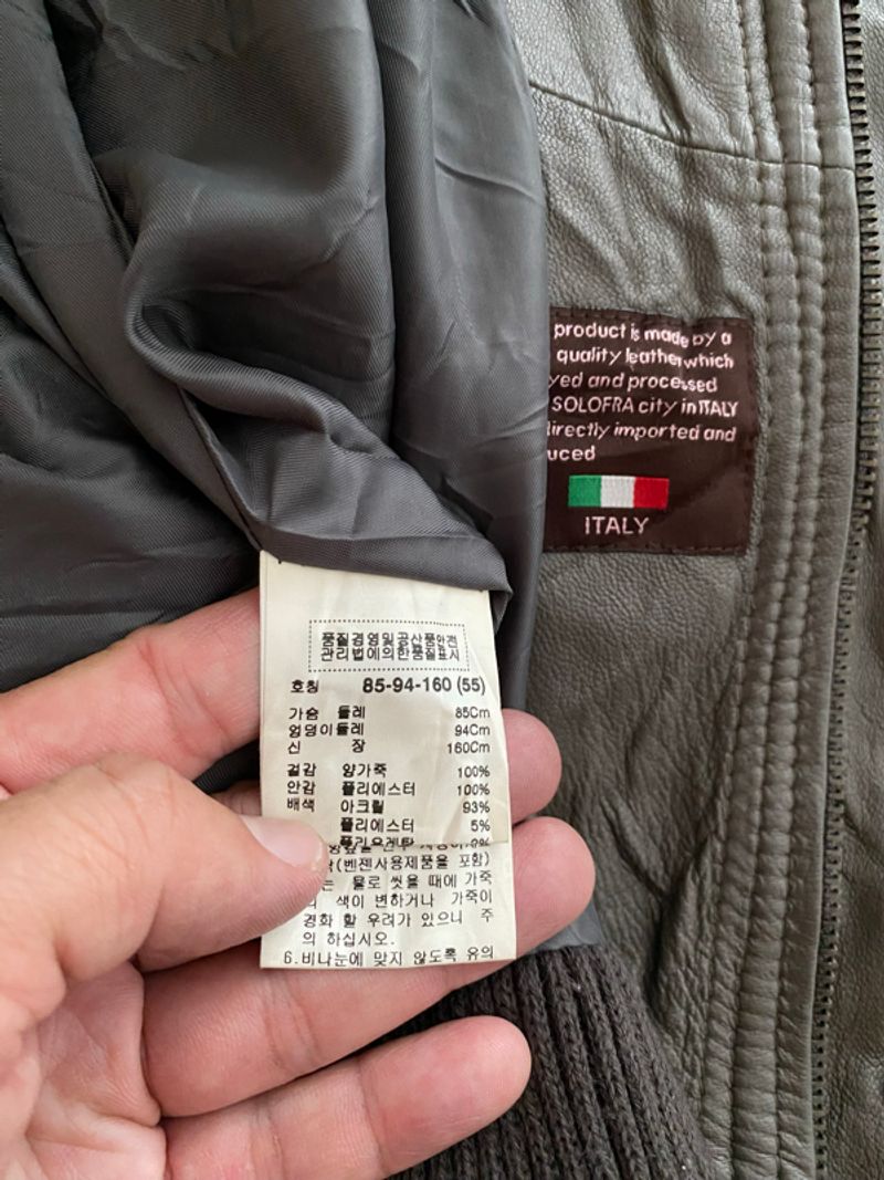 ROBO ITALY BOMBER TRUCKER LEATHER JACKET, foto 8