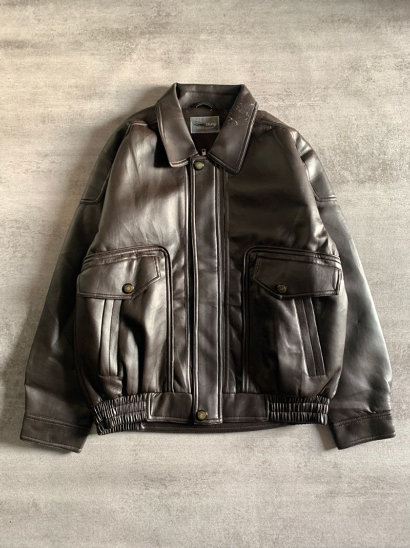 Flight leather jacket - NashBurg, foto 2