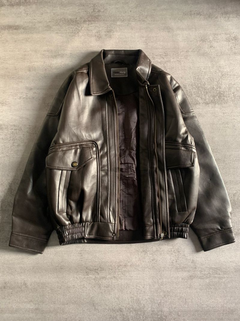 Flight leather jacket - NashBurg, foto 3
