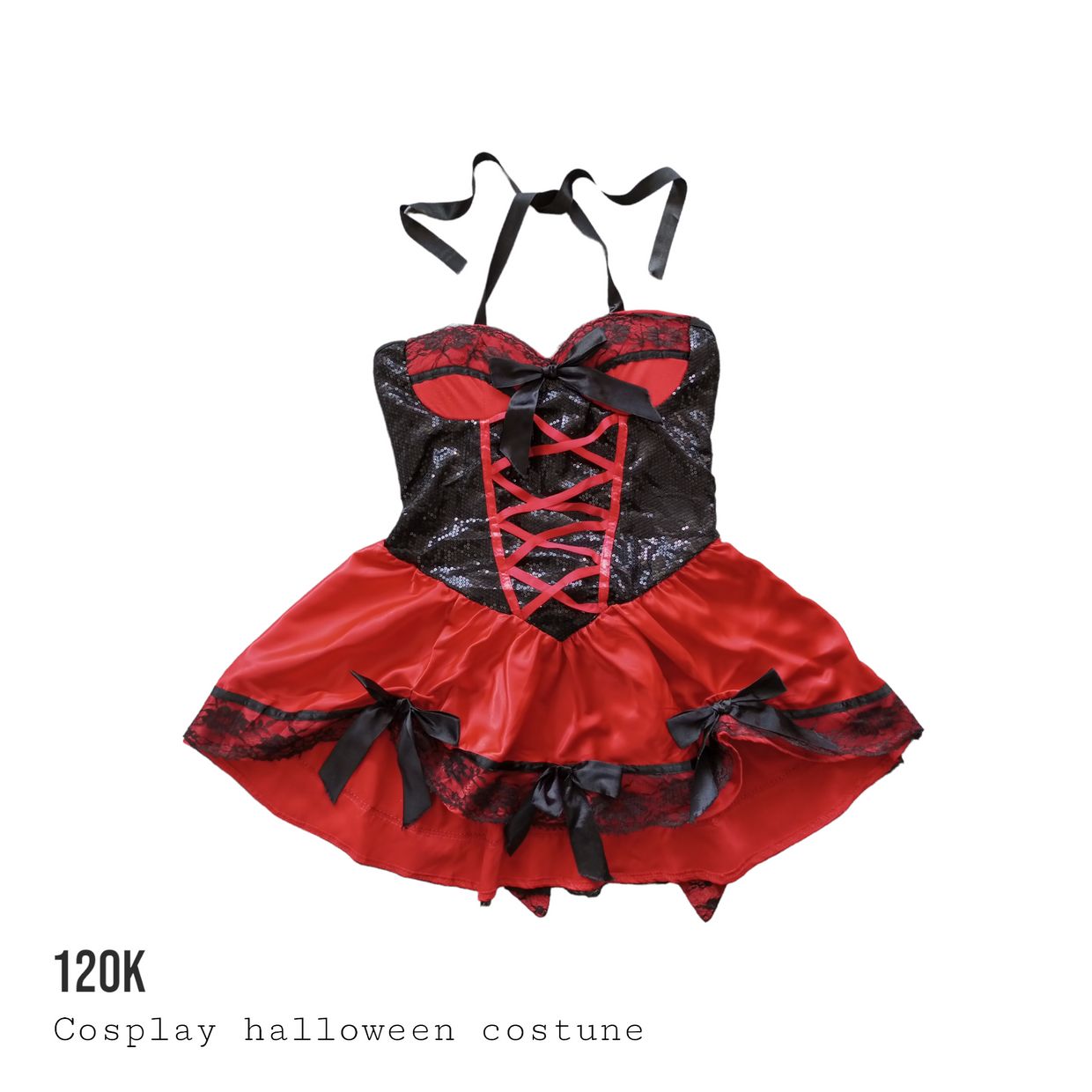 Cosplay costume grungecore ribbon dress #2takersavail