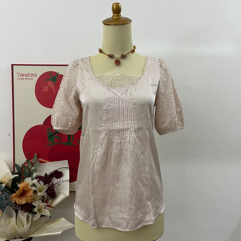 lacey silk top, foto 5