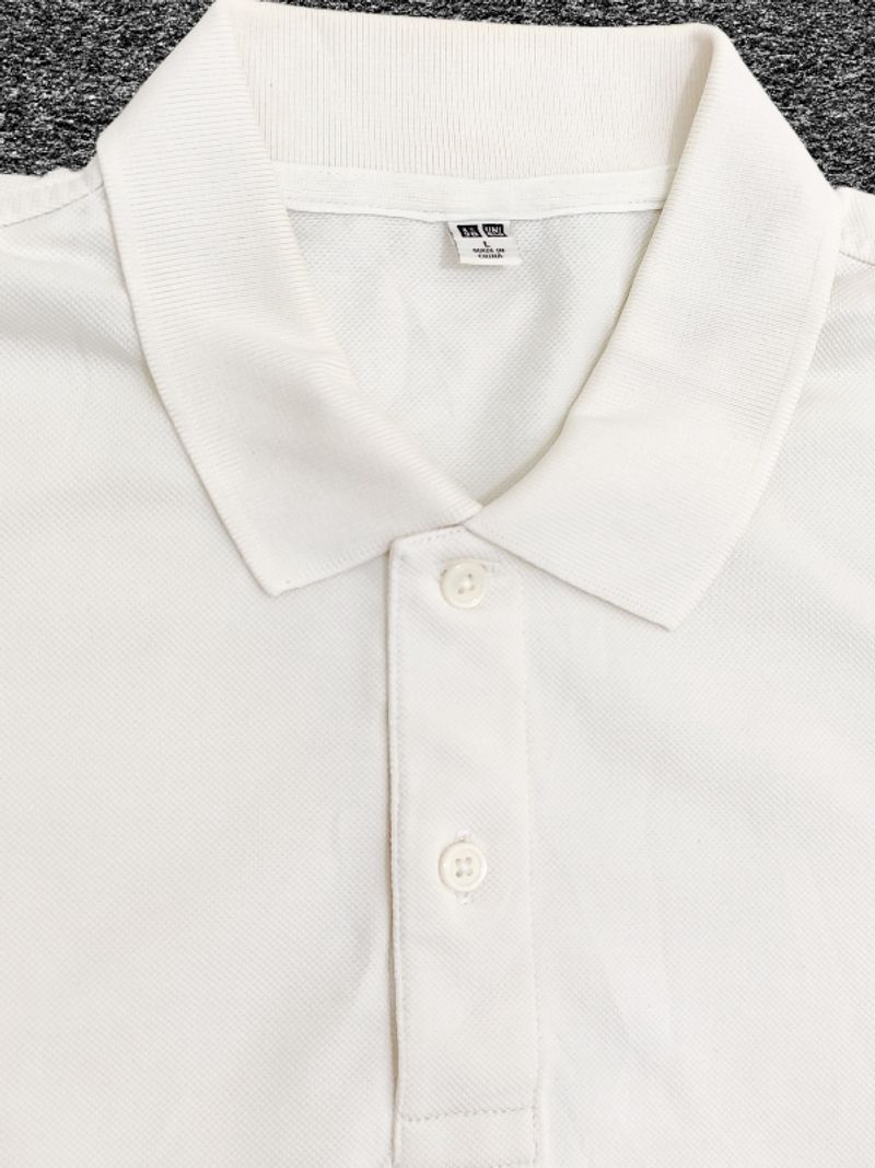 Uniqlo Polo Shirt White 2, foto 3