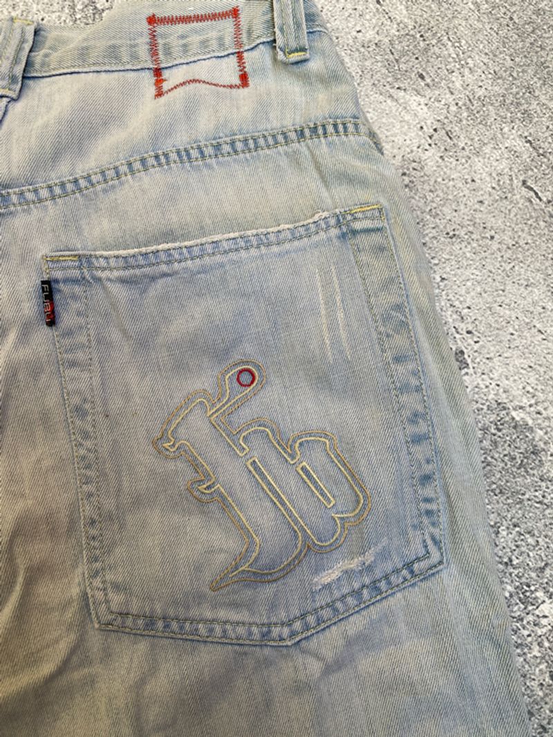 FUBU JEANS SHORT PANTS BIG POCKET, foto 4