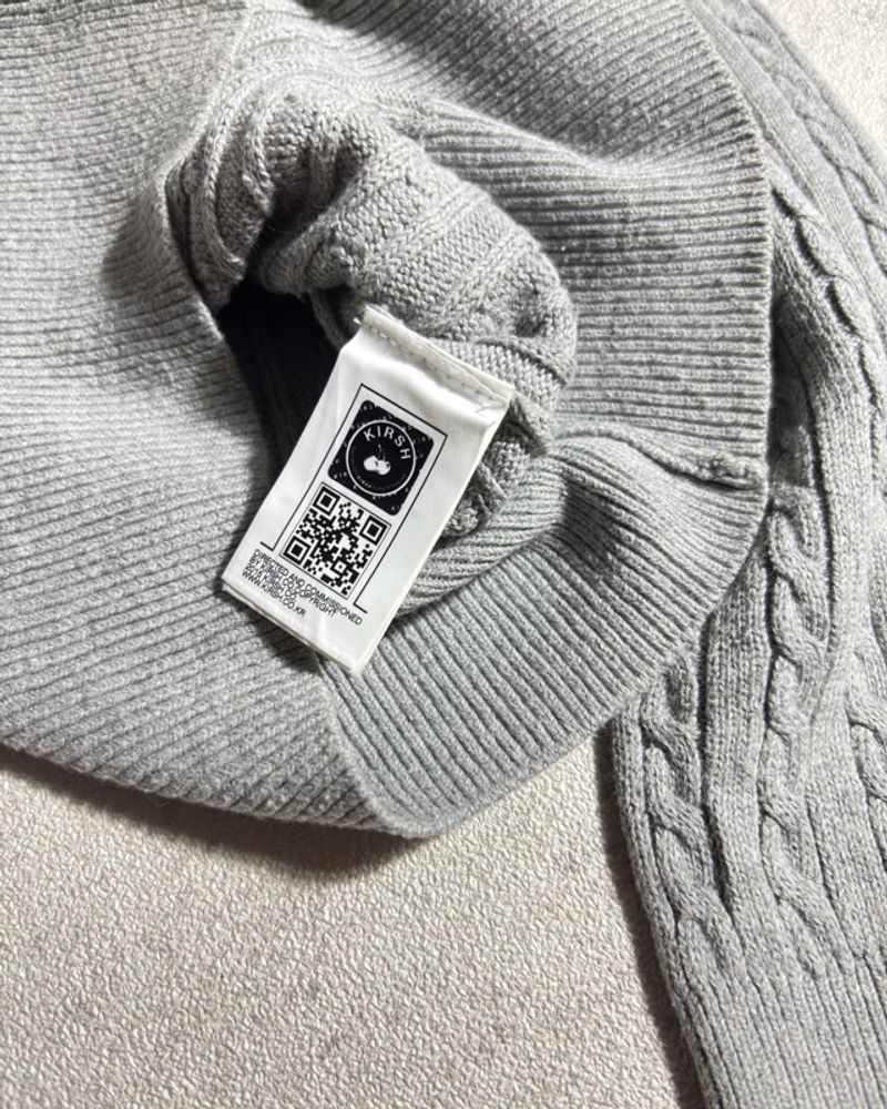 Cable knit crop kirsh, foto 6