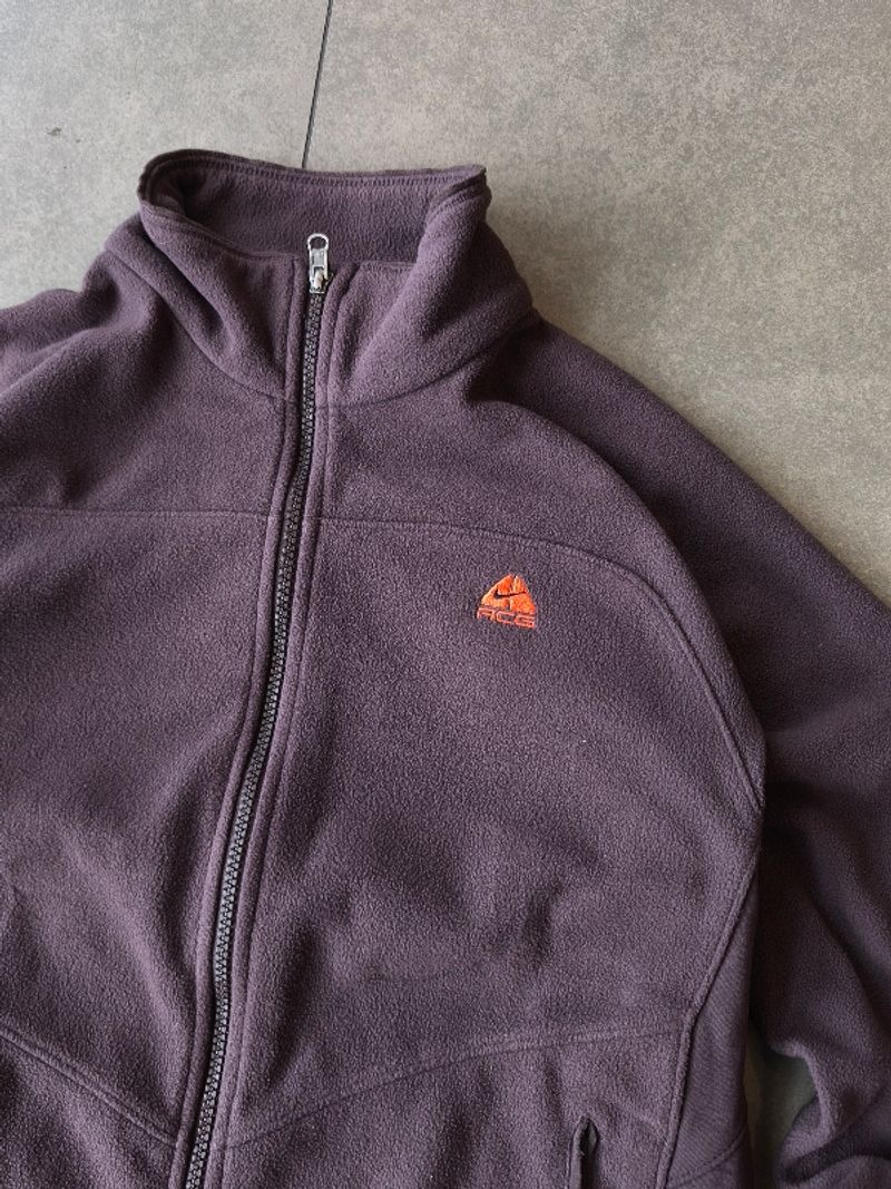 Vintage NIKE ACG Fleece Brown Jacket, foto 2