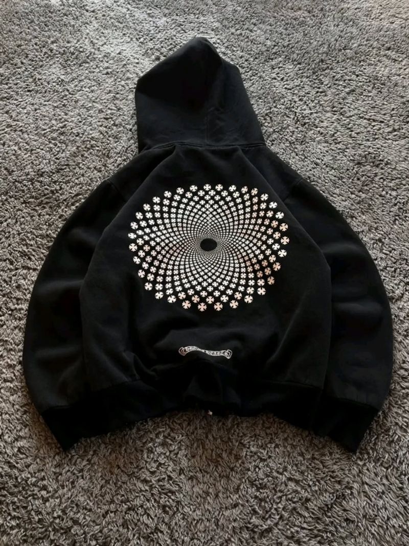 HOODIE ZIP CHROME HEARTS, foto 4