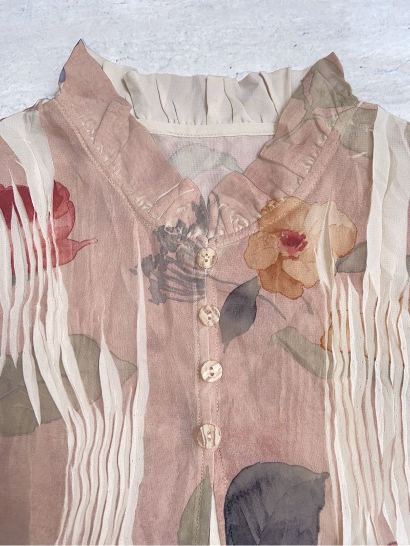 Issey Miyake Flower Motive Blouse, foto 7