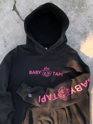 90’s russel athletic X baby tapi hodie black
