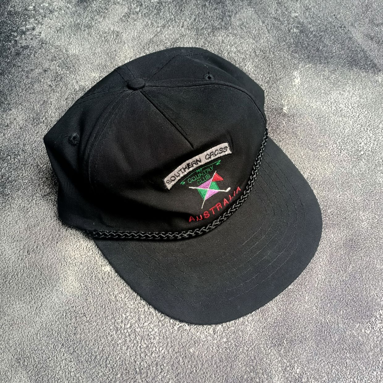 Vintage Streetwear Hat Pria black