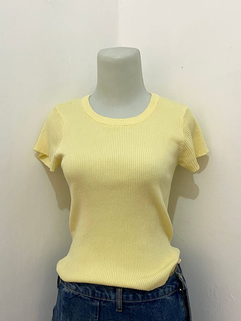 Knit Wanita Lengan Pendek, foto 3
