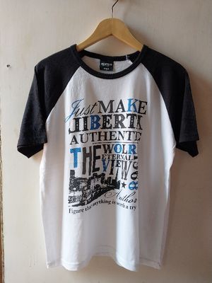Kaos LW One After Raglan Atasan Lengan Pendek Unisex
