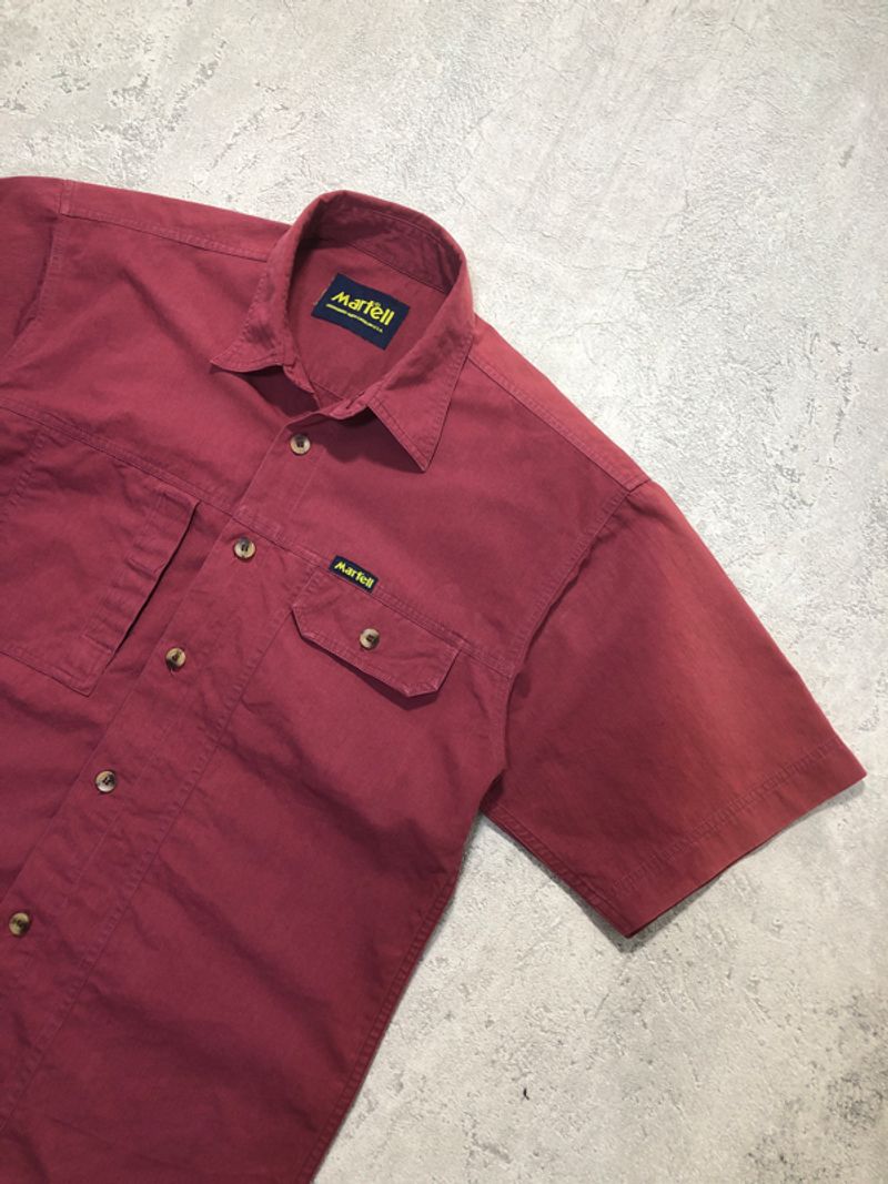 Martel Usa Sunfaded Maroon Workshirt, foto 2