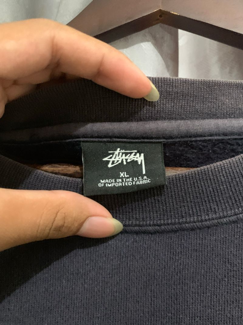 stussy basic second preloved bahan tebel, foto 2
